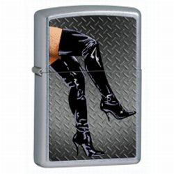 Legs in Boots Street Chrome Lighter