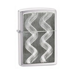 Double Twister Emblem Brushed Lighter