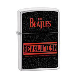 The Beatles Revolution Brushed Chrome Lighter