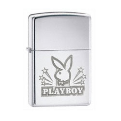 Playboy Bunny Head High Polish Chrome Lighter