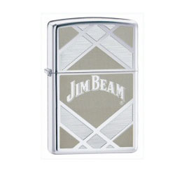 Jim Beam Polished Chrome Lighter
