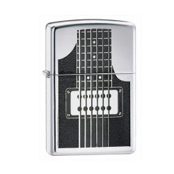 Electric Guitar Polished Chrome Lighter