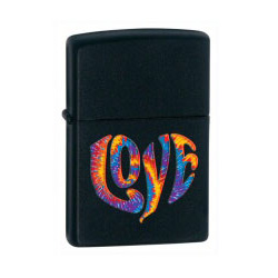 Colourful Love Black Matte Lighter