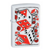 Zippo Rolling Dice White Matte Lighter